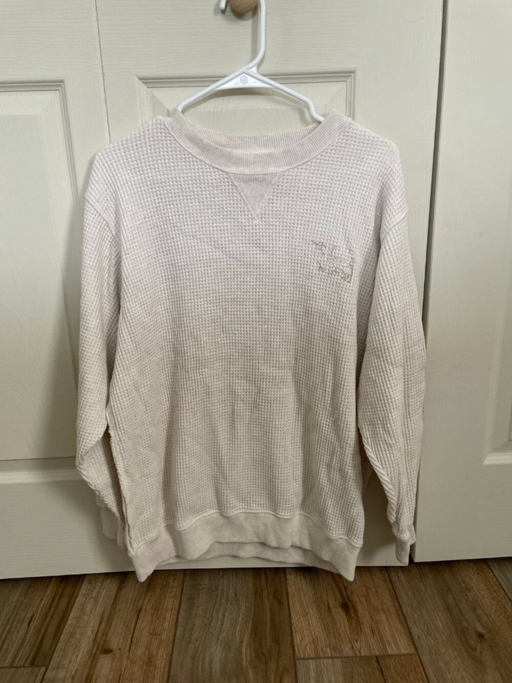 Waffle Knit Crewneck FLAWED